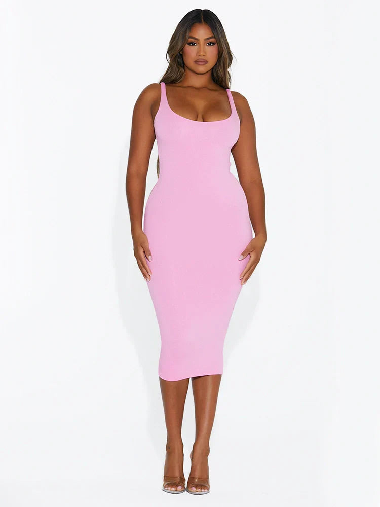 NW Sculpt Tank Midi Dress