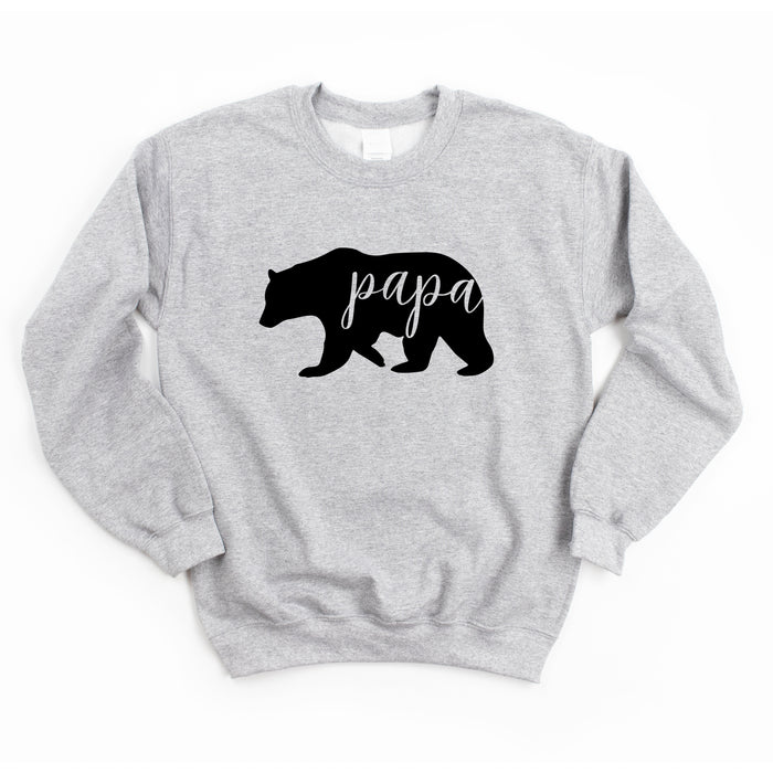 Papa Bear crewneck sweatshirt, product photo 2