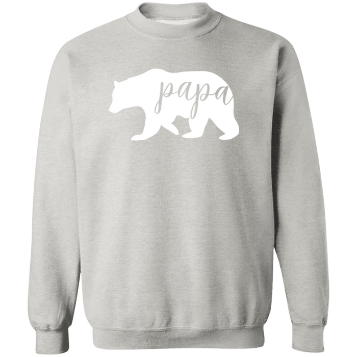 Papa Bear crewneck sweatshirt in Ash