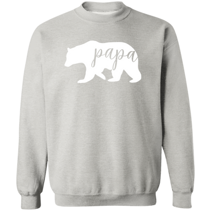 Papa Bear crewneck sweatshirt in Ash