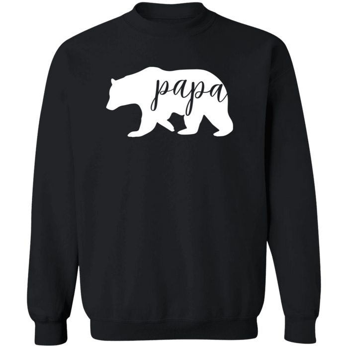 Papa Bear crewneck sweatshirt in Black