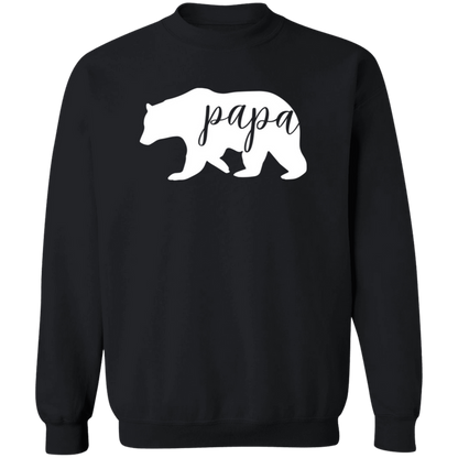 Papa Bear crewneck sweatshirt in Black