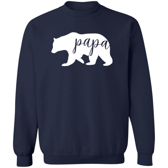 Papa Bear crewneck sweatshirt in Navy
