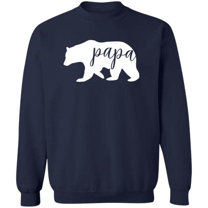 Papa Bear crewneck sweatshirt in Navy