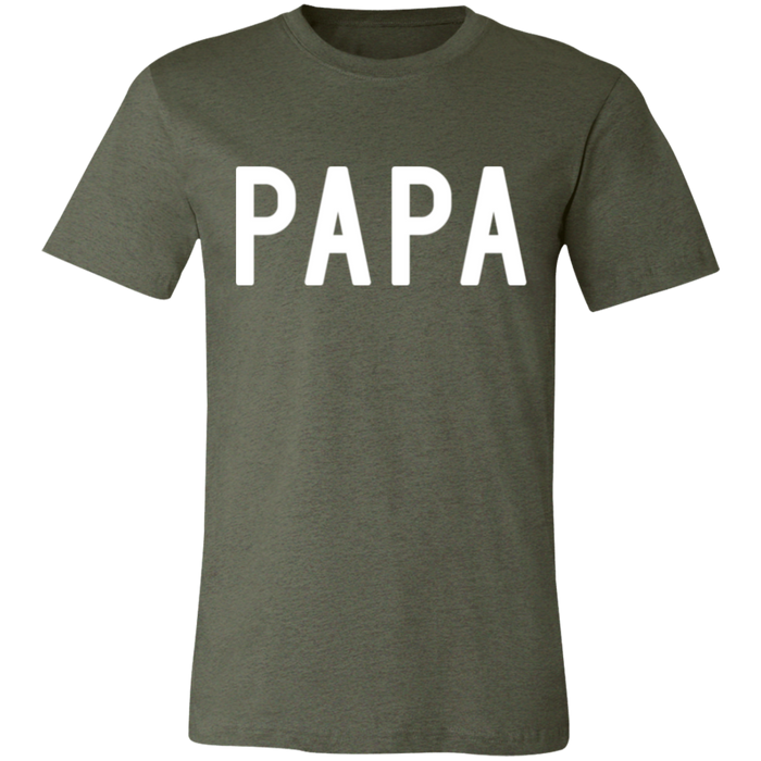 PAPA graphic t-shirt in Heather Military Green
