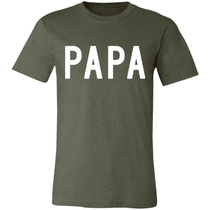 PAPA graphic t-shirt in Heather Military Green