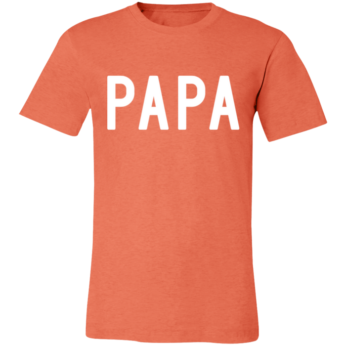 PAPA graphic t-shirt in Heather Orange