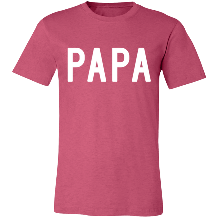 PAPA graphic t-shirt in Heather Raspberry
