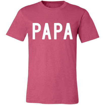 PAPA graphic t-shirt in Heather Raspberry