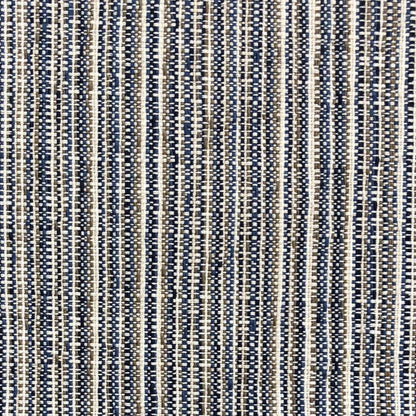 Parallel Lanes Blue, Beige and Brown Luxury Throw Pillow - Plutus Brands