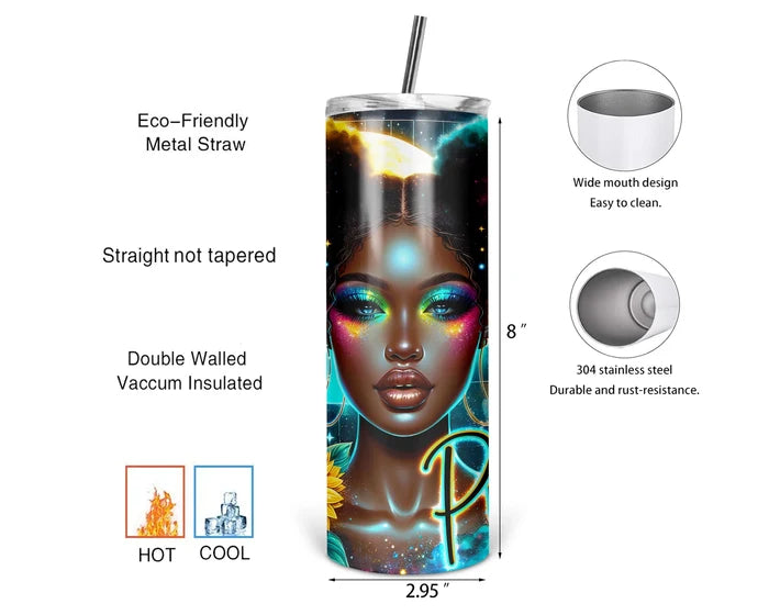 Pisces Girl – Portrait | 20 oz Tumbler