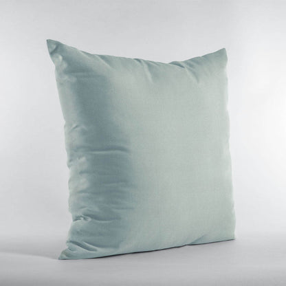 Plutus Aqua Solid Shiny Velvet Luxury Throw Pillow - Plutus Brands