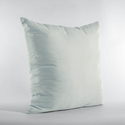 Plutus Baby Blue Solid Shiny Velvet Luxury Throw Pillow - Plutus Brands