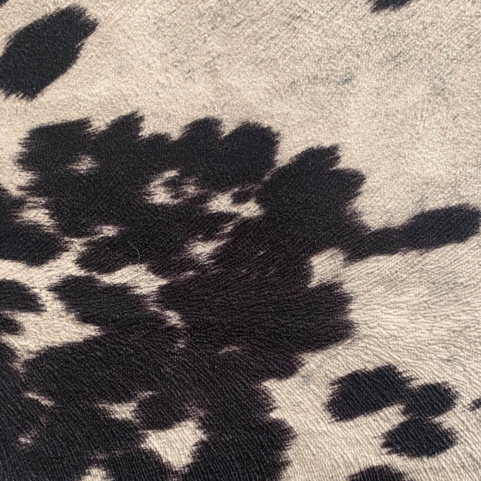 Plutus Black Cowhide Animal Luxury Throw Pillow - Plutus Brands