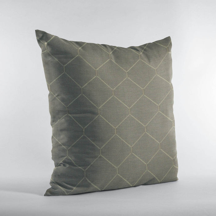 Plutus Bronze Kona Embroydery, Some Shine To This Pattern Luxury Throw Pillow - Plutus Brands