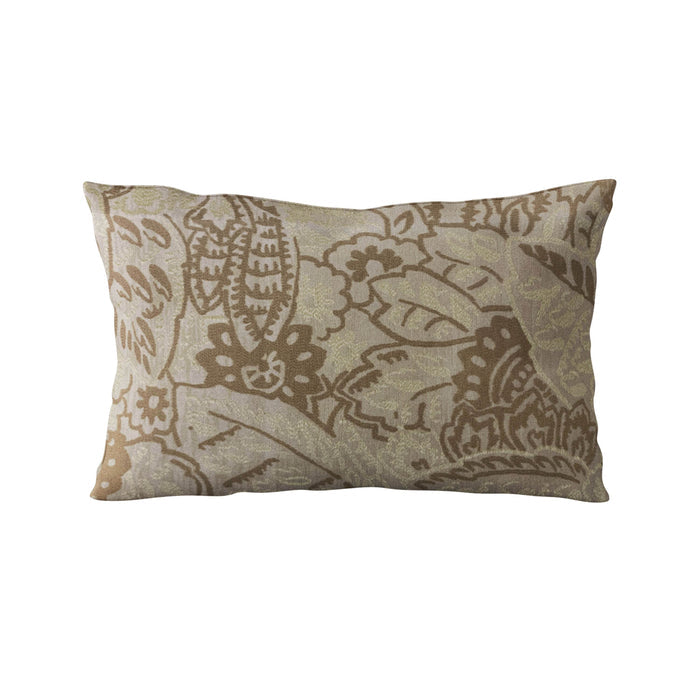 Plutus Brown Mustard Jacquard Luxury Throw Pillow - Plutus Brands