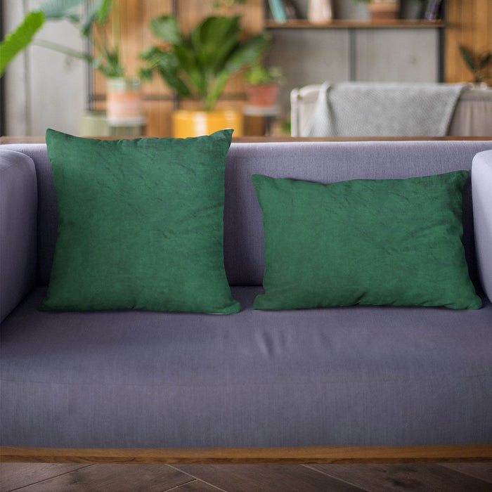 Plutus Emerald Lux Velvet Shiny Velvet Luxury Throw Pillow - Plutus Brands