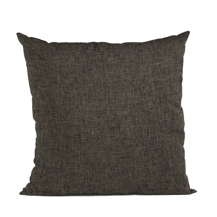 Plutus Espresso Waffle Textured Solid, Sort Of A Waffle Texture Luxury Throw Pillow - Plutus Brands