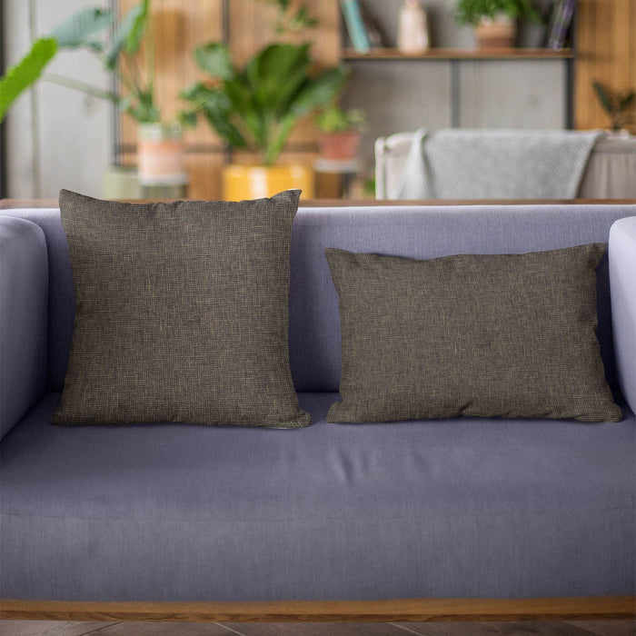 Plutus Espresso Waffle Textured Solid, Sort Of A Waffle Texture Luxury Throw Pillow - Plutus Brands