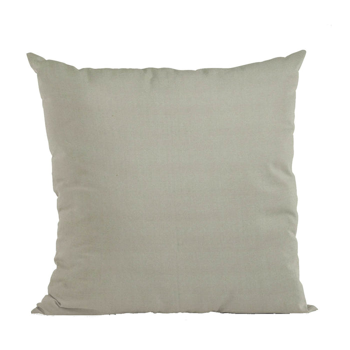 Plutus Light Grey Solid Shiny Velvet Luxury Throw Pillow - Plutus Brands