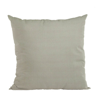 Plutus Light Grey Solid Shiny Velvet Luxury Throw Pillow - Plutus Brands