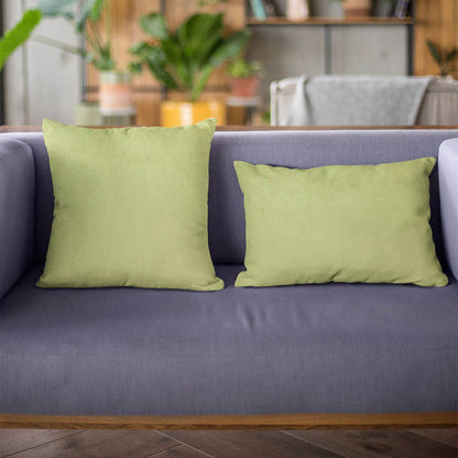Plutus Lime Solid Shiny Velvet Luxury Throw Pillow - Plutus Brands