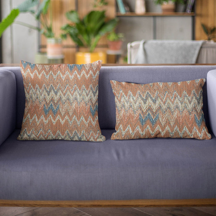 Plutus Multi-Color Wave Chevron Luxury Throw Pillow - Plutus Brands