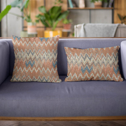 Plutus Multi-Color Wave Chevron Luxury Throw Pillow - Plutus Brands