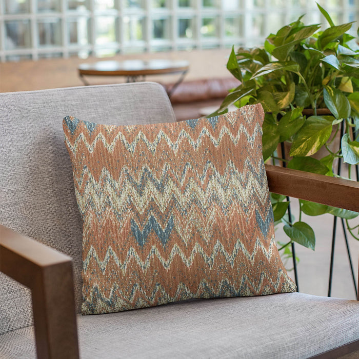 Plutus Multi-Color Wave Chevron Luxury Throw Pillow - Plutus Brands