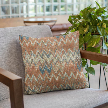Plutus Multi-Color Wave Chevron Luxury Throw Pillow - Plutus Brands
