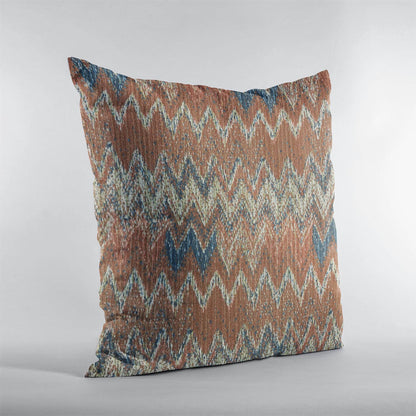 Plutus Multi-Color Wave Chevron Luxury Throw Pillow - Plutus Brands