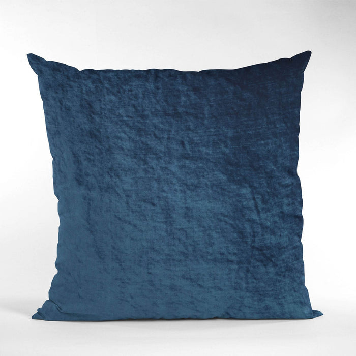 Plutus Navy Lux Velvet Shiny Velvet Luxury Throw Pillow - Plutus Brands