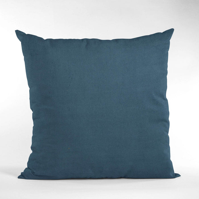 Plutus Navy Solid Shiny Velvet Luxury Throw Pillow - Plutus Brands