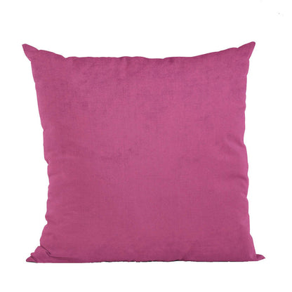 Plutus Pink Solid Shiny Velvet Luxury Throw Pillow - Plutus Brands