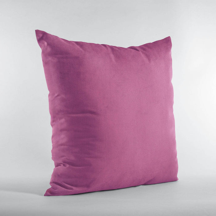 Plutus Pink Solid Shiny Velvet Luxury Throw Pillow - Plutus Brands