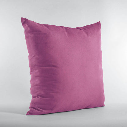 Plutus Pink Solid Shiny Velvet Luxury Throw Pillow - Plutus Brands