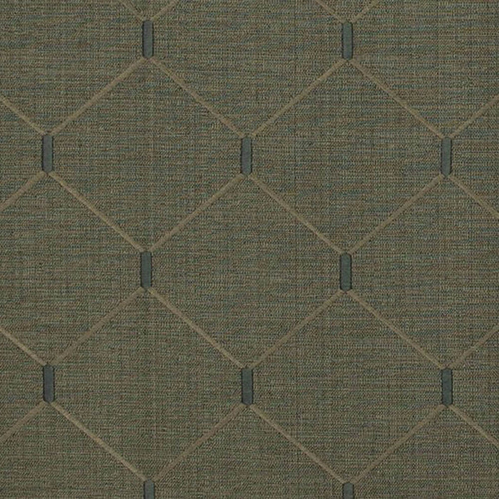 Plutus Slate Grey Kona Embroydery, Some Shine To This Pattern Luxury Throw Pillow - Plutus Brands