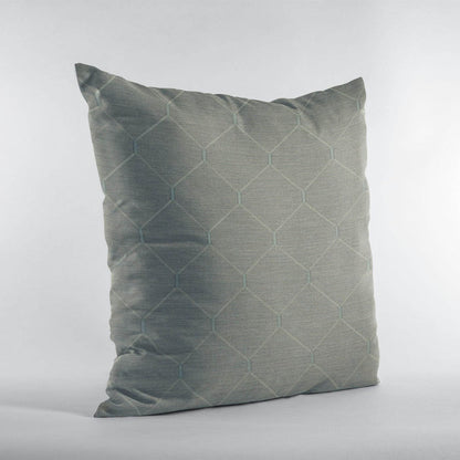 Plutus Urban Grey Kona Embroydery, Some Shine To This Pattern Luxury Throw Pillow - Plutus Brands