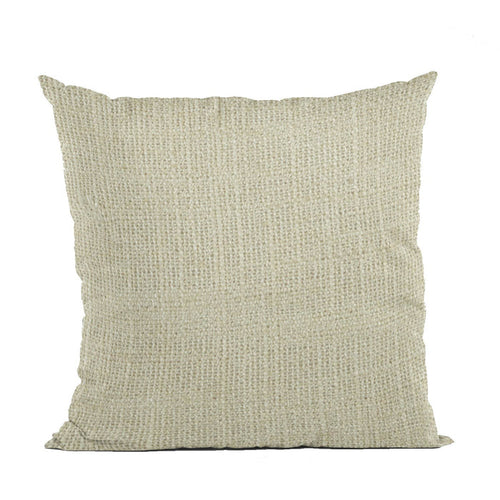 Plutus Vanilla Wall Textured Solid, With Open Weave. Luxury Throw Pillow - Plutus Brands