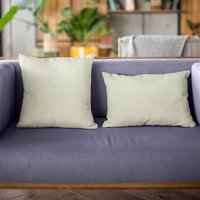 Plutus White Kona Embroydery, Some Shine To This Pattern Luxury Throw Pillow - Plutus Brands