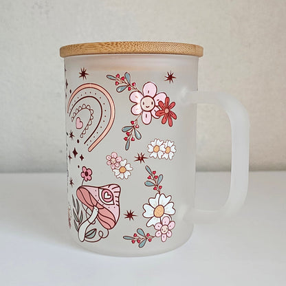 Purrfectly Frosted Kitty | 17 oz Glass Mug