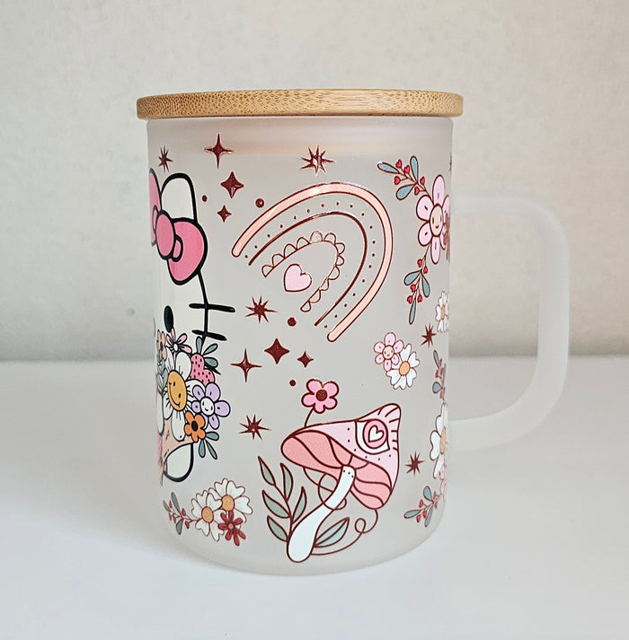 Purrfectly Frosted Kitty | 17 oz Glass Mug