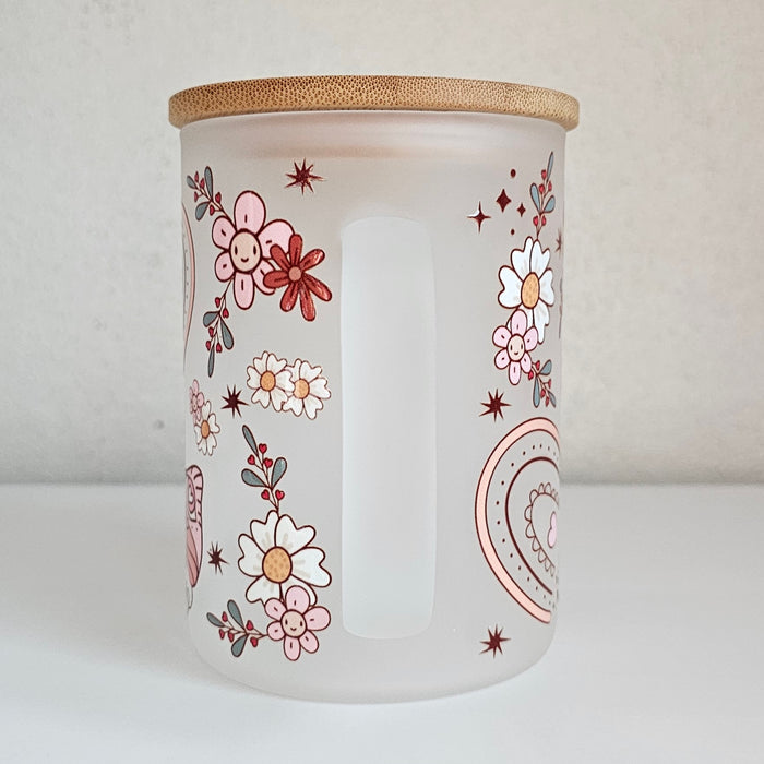 Purrfectly Frosted Kitty | 17 oz Glass Mug