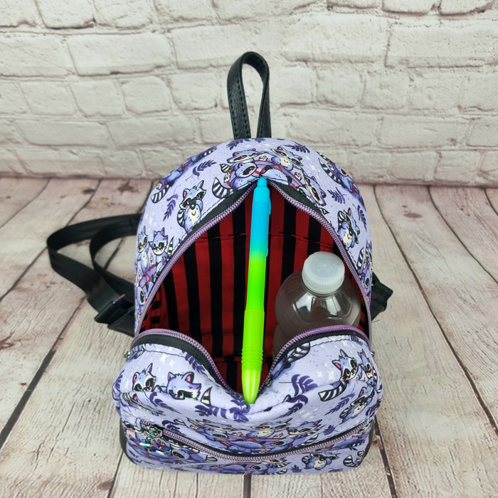 Raccoon Summoning Circle Handmade Backpack
