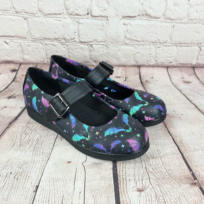 Rainbow Bats Mary Jane's Pumps