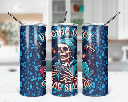 Respawn & Dad On | Doing Hot Dad Stuff 20 oz Skinny Tumbler