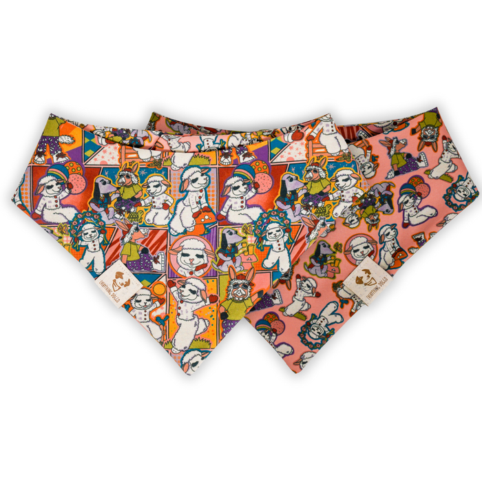 Retro Lamby - Bandana (Reversible)