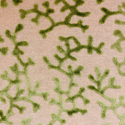 Sage Reef Apple Green Floral Luxury Throw Pillow - Plutus Brands