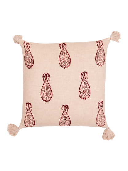 Samodh Blush Decorative Pillow Cover with Tassels