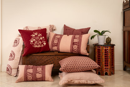 Samodh Blush Decorative Pillow Cover with Tassels